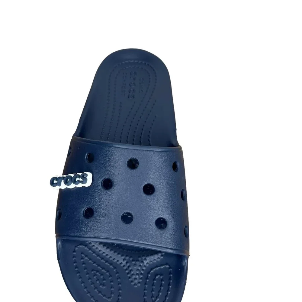Crocs Womens Slide Sandals Size 9 Navy Water‎ Friendly Lightweight & Comfortable